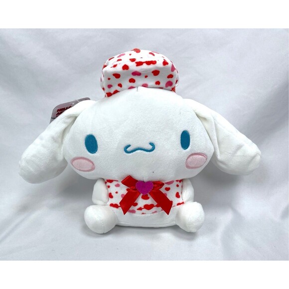 Hello Kitty & Friends Cinnamoroll Valentines Day Plush White 8"